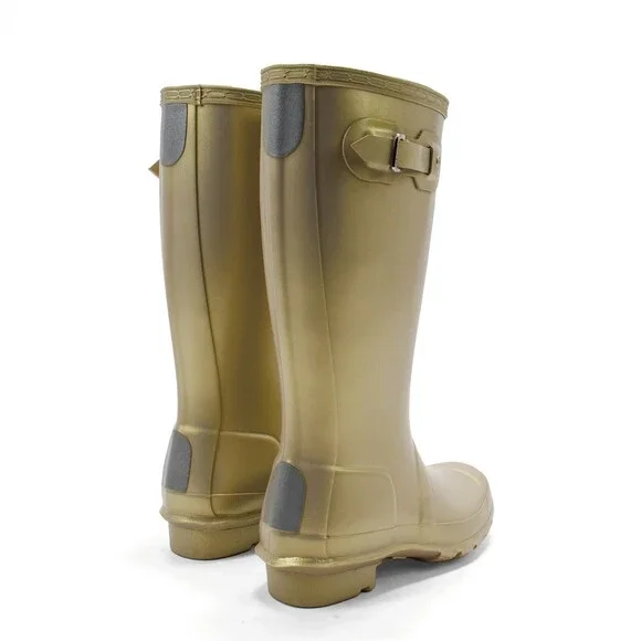 Hunter Nebula Wellington JFT6040NEB-PGL Kids 4 Gold Waterproof Rain Boot JOBB114
